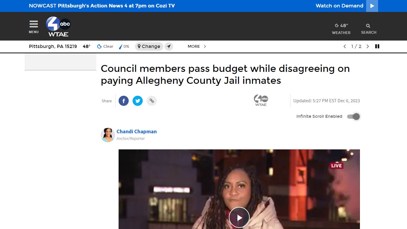 Pay for Allegheny County Jail inmates in new budget